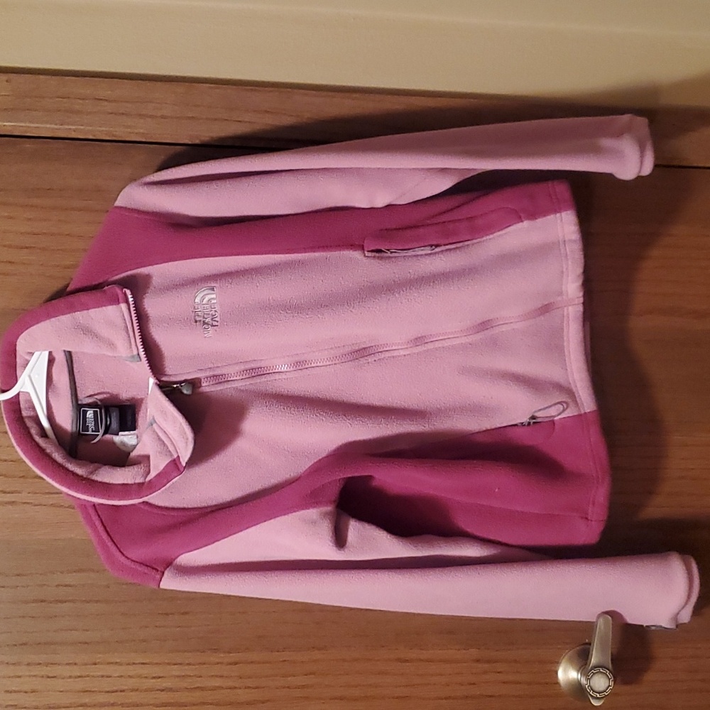 Size S Pink North Face Zip Up